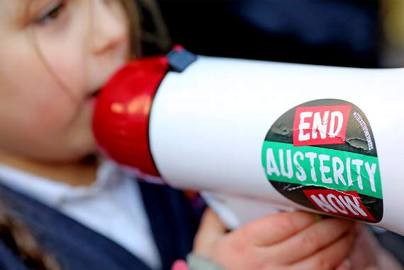 Girl with a megaphone