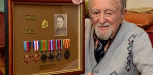 Jim gets his war medals - 68 years on