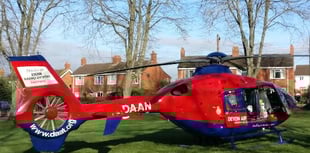 Air ambulance touches down