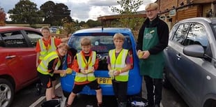 Scouts clean up at farm shop car wash