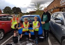 Scouts clean up at farm shop car wash
