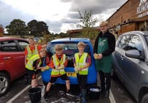 Scouts clean up at farm shop car wash