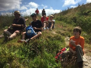 Scouts hike to Pinkery Pond