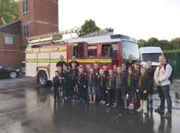 Cubs get soaking at fire station