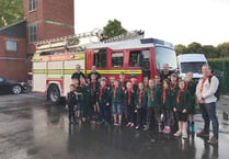 Cubs get soaking at fire station