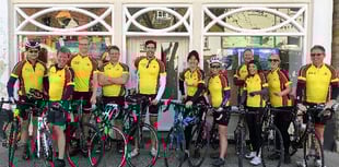Cyclists coin in the cash for lifeboats