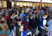 School’s ‘evacuees’’ ride to the seaside