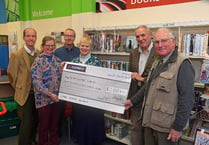 £1,800 raised for town library