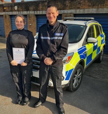 PC Rachel Lang and Superintendent Dickon Turner