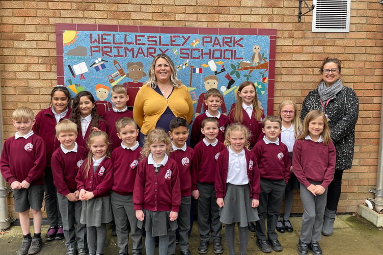 Pupils from Wellsley Park Primary School