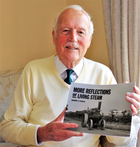 Barry Finch with his latest book Photo george Ody