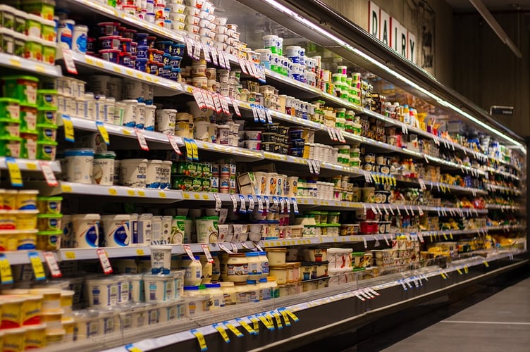 Goods in a supermarket