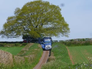 Lorry goes the wrong way