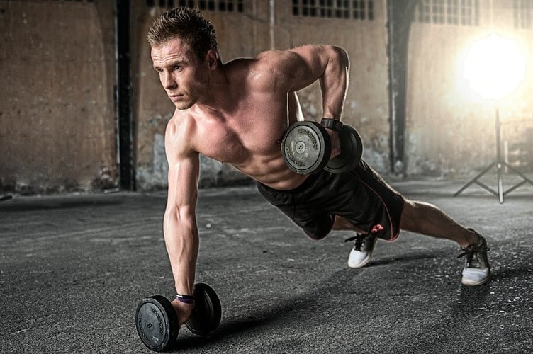 Man exercising