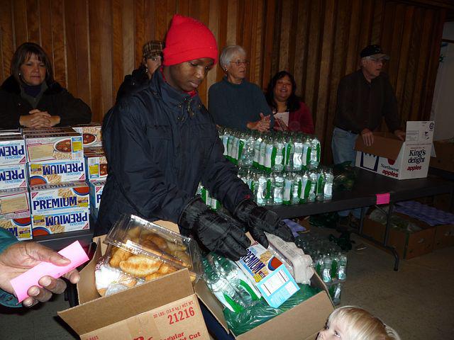 A food bank, not in Wellington