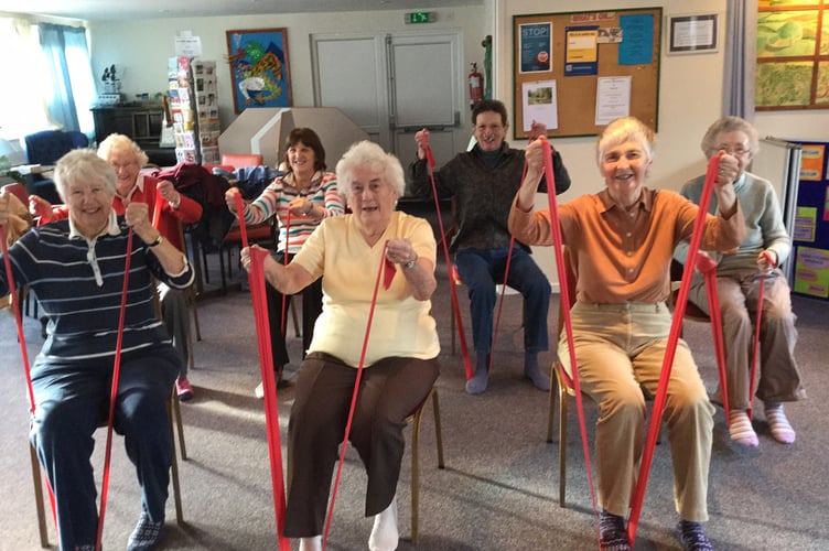 Fitness class at the WHERE Centre