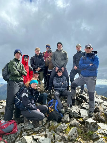 Wellington School students trip to Scotland