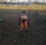 Brave miracle boy Ray enjoys his first holiday