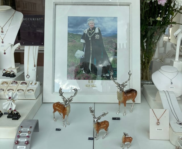 Local businesses pay tribute to the late Queen