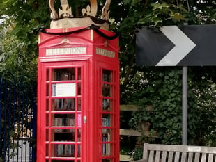 Red phone box tribute to Queen Elizabeth takes pride of place in village