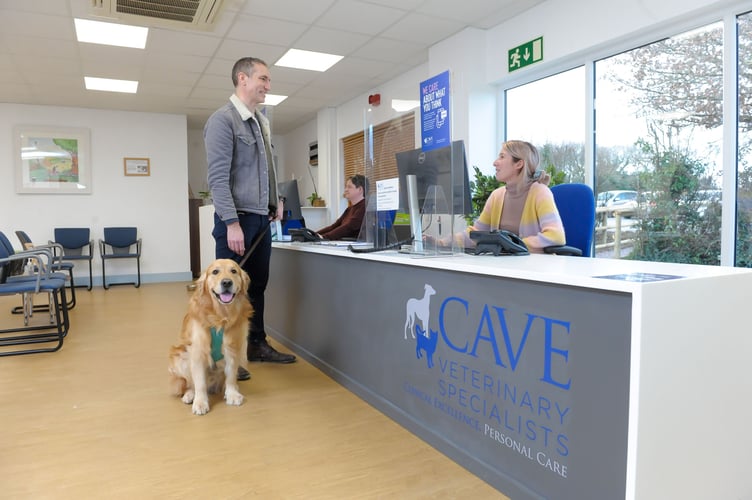 Cave Vets reception.
