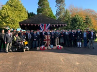 Over 50 Veterans attended Rockwell Green Remembrance service