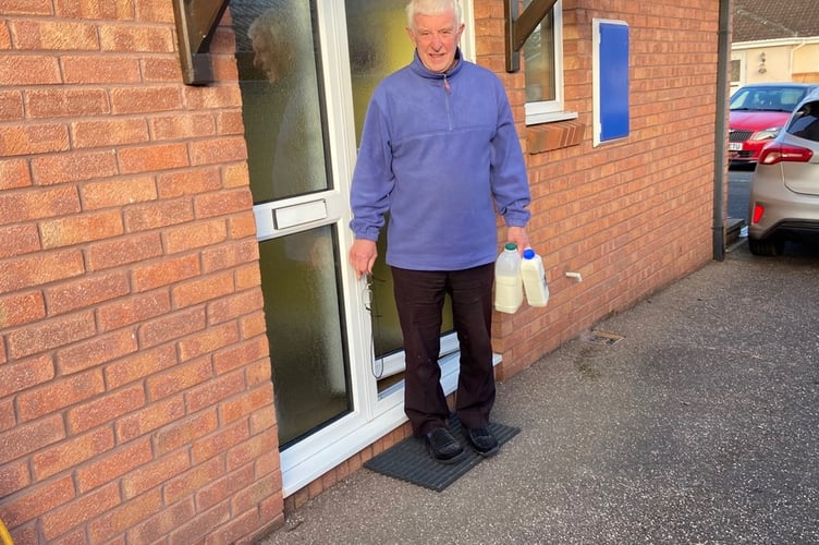 Doorstep delivery customer Colin Waller