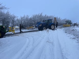 Snow falls as Somerset gripped by big freeze