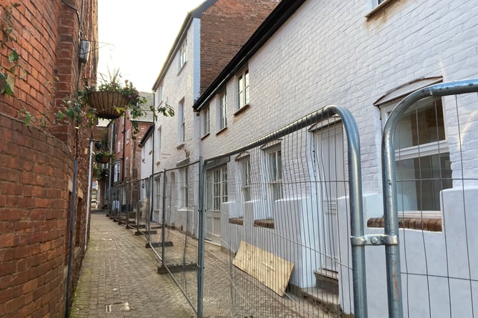 Former business units re-purposed social housing Cornhill Wellington