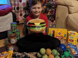 Edward spends his pocket money on presents for rescued pets