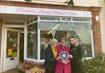 Flower shop is Christmas window winner