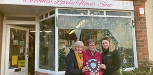 Flower shop is Christmas window winner