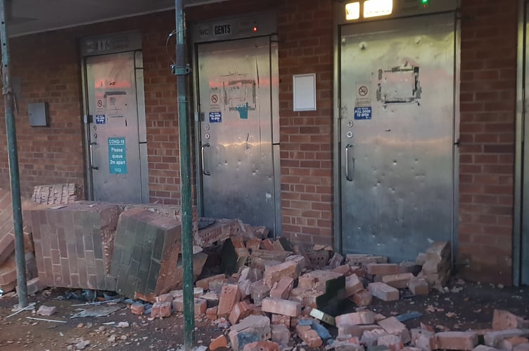 Wellington public toilets Longforth Road car crash