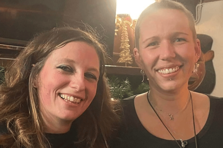 Jennie Liddel with hairdresser Amy Alderman 