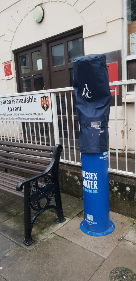 water bottle refill single-use plastic Wellington town centre Wessex Water