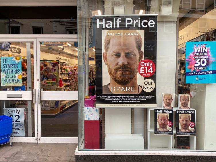 Spare as advertised in WHSmith Wellington