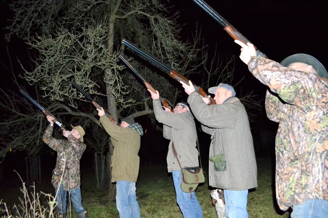 Wassailing - Guns are fired into the apple trees to drive away evil spirits