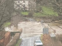 Roads closed on Sunday due to flooding 