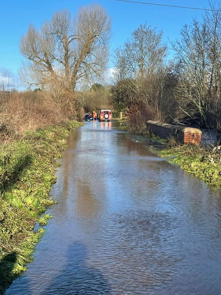 Flood incident at Ash