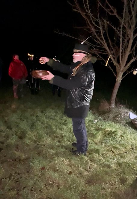 A scene from the Welly Wassail