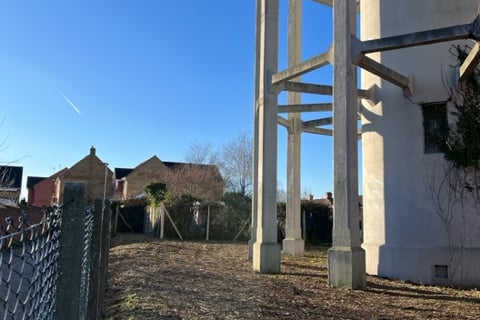 The second tower after clearance work