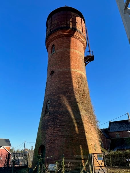 One of the towers after the work was carried out