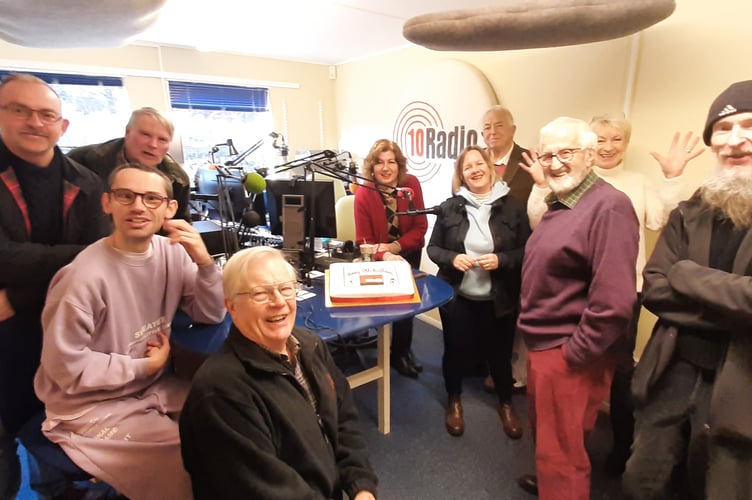 The 10 Radio team celebrates the station's birthday
