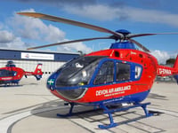 Hemyock FC's new kit promoting Devon Air Ambulance and hospice charity