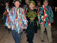 Ancient wassail ceremony to ensure a good harvest