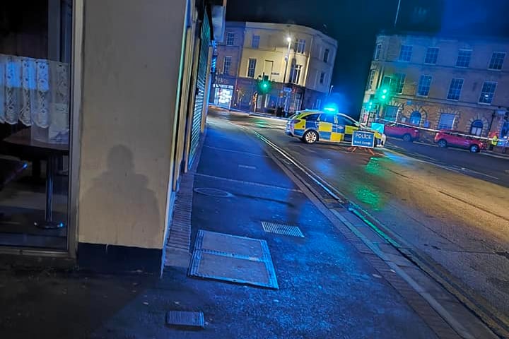 Police close Bridge Street in Taunton