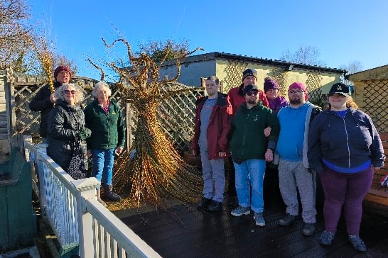 Meadowbank Day Services Petrina Middleton learning difficulties Willowbrook tree sculpture Stefan Jennings