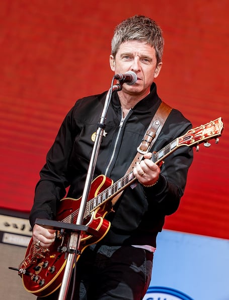 Noel Gallagher performing at Glastonbury in 2022
