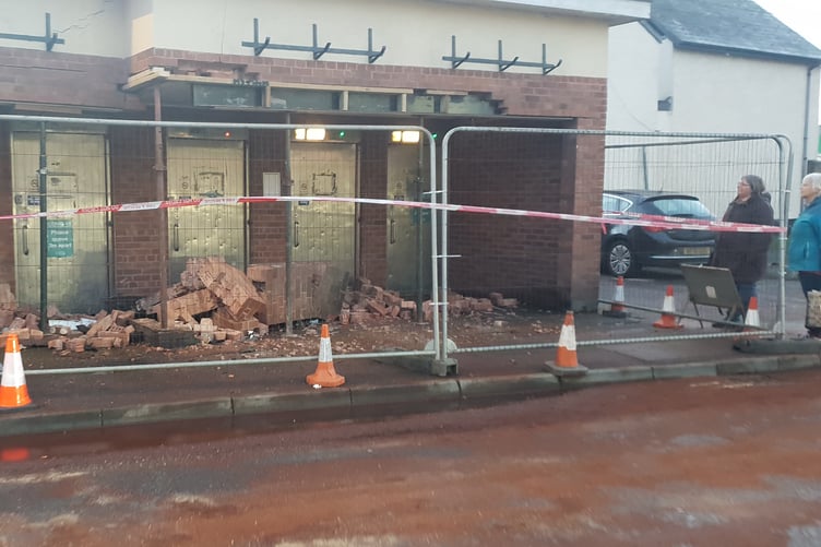 Wellington Longforth Road public toilets car crash town council