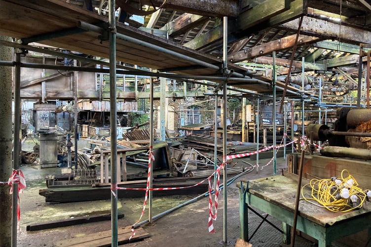 Inside the Tone Works complex in Wellington